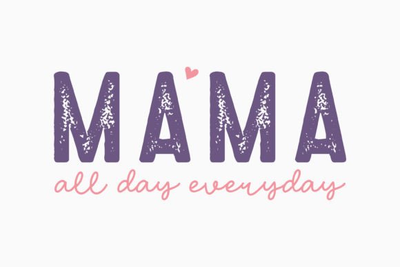 Mama All Day SVG: Perfect for Retro Crafts & Graphics