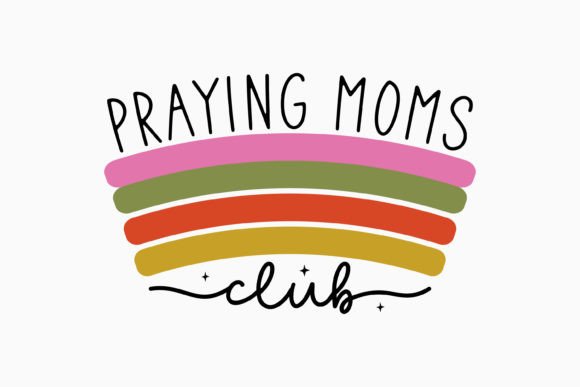 Praying Moms Club Mama Retro Svg: A Versatile Graphics Asset for Crafts