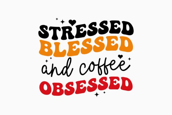 Retro Coffee Quote for Crafts and Graphics