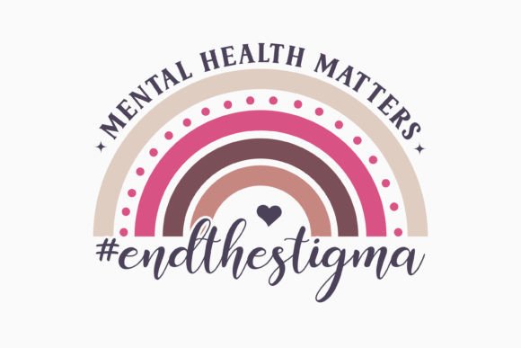 Retro Mental Health Quote SVG for Crafts and Graphics